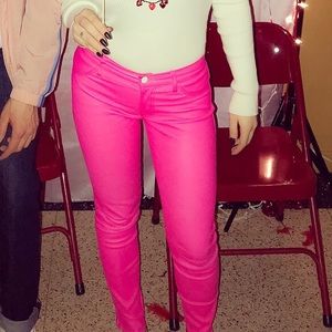 J brand Pink leather pants
